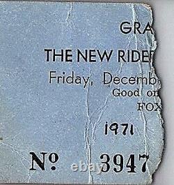 Grateful Dead Concert Ticket Stub December 10 1971 St Louis Missouri Fox Theatre