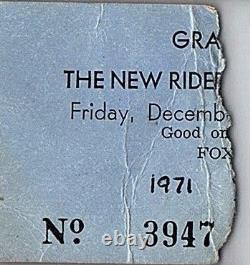 Grateful Dead Concert Ticket Stub December 10 1971 St Louis Missouri Fox Theatre