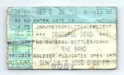 Grateful Dead Concert Ticket Stub July 9 1995 Jerry Garcia Final Show