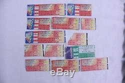 Grateful Dead Concert Ticket Stub Lot 55 Tickets 80's 90's + Newspaper Clippings