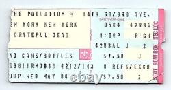 Grateful Dead Concert Ticket Stub May 4 1977 New York City