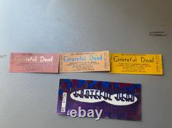 Grateful Dead Concert Ticket Stub Oakland Coliseum NYE 12/31/1989 + Dec 27,28,30