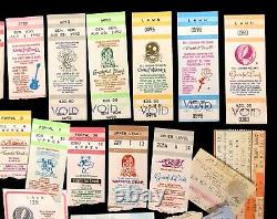 Grateful Dead Concert Ticket Stubs 1980-1995 Mail Order Taper Glitter JGB