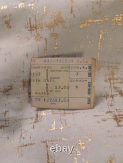 Grateful Dead Doug Sahm Allman Washington D. C. 1973 Concert Ticket Stub RARE VTG