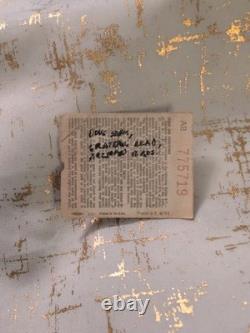 Grateful Dead Doug Sahm Allman Washington D. C. 1973 Concert Ticket Stub RARE VTG
