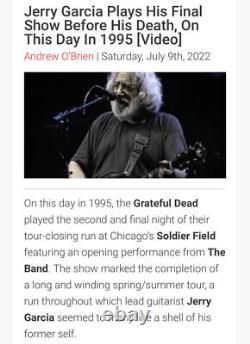 Grateful Dead Jerry Garcia Final Concert Ticket Stub 1995? Chicago 7/9/95 Psa 3