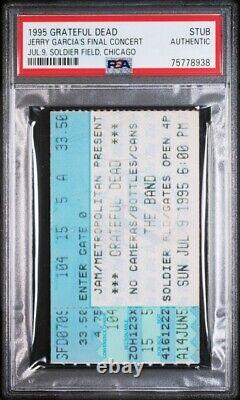 Grateful Dead Jerry Garcia Final Concert Ticket Stub 1995? Chicago 7/9 Pop4? Psa