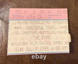 Grateful Dead Jerry's Last Show Rare Concert Ticket Stub Chicago, IL 07/09/1995