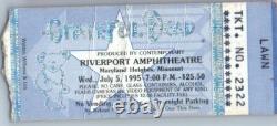 Grateful Dead Mail Away Concert Ticket Stub July 5 1995 St. Louis Missouri