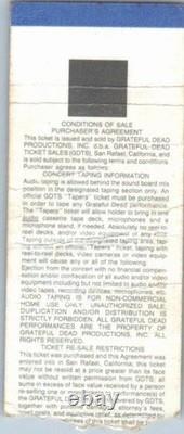 Grateful Dead Mail Away Concert Ticket Stub July 5 1995 St. Louis Missouri