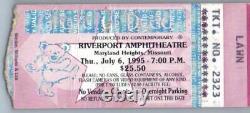 Grateful Dead Mail Away Concert Ticket Stub July 6 1995 St. Louis Missouri