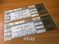 Grateful Dead Unused 1988 Concert Ticket Stub Pair Rosemont Horizon -chicago