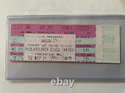 Green Day Full Ticket Stub 11/14/1995 Philadelphia Rare Punk Concert