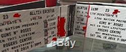 Guns n Roses Toronto Rogers Center July 16 2 tickets (REAL STUBS) SHIPS FREE