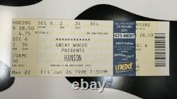 HANSON Mmmbop FULL UNUSED Concert Ticket Stub 6/26/98 RARE RARE RARE