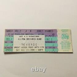 HORDE Festival Allman Brothers Band DMB Concert Ticket Stub Vintage August 1994