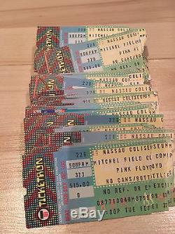 Huge Lot(100)1982 Concert Ticket Stubs Pink Floyd The Wall Tour New York Nite 3