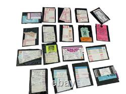 HUGE LOT OF 1990's VINTAGE VARIOUS CONCERT TICKET STUBS COLLECTIBLES