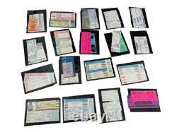 HUGE LOT OF 1990's VINTAGE VARIOUS CONCERT TICKET STUBS COLLECTIBLES