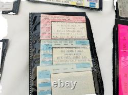 HUGE LOT OF 1990's VINTAGE VARIOUS CONCERT TICKET STUBS COLLECTIBLES