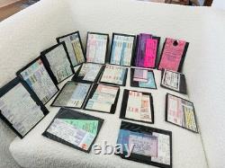 HUGE LOT OF 1990's VINTAGE VARIOUS CONCERT TICKET STUBS COLLECTIBLES