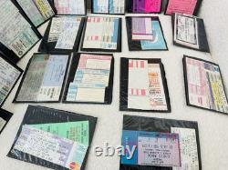 HUGE LOT OF 1990's VINTAGE VARIOUS CONCERT TICKET STUBS COLLECTIBLES