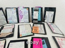 HUGE LOT OF 1990's VINTAGE VARIOUS CONCERT TICKET STUBS COLLECTIBLES
