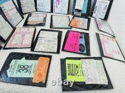 HUGE LOT OF 1990's VINTAGE VARIOUS CONCERT TICKET STUBS COLLECTIBLES