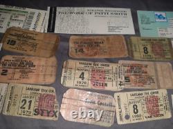 HUGE Lifetime Collection of Concert Ticket Stubs VIP AUTOGRAPHED Signed L@@K FS