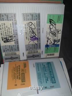 HUGE Lifetime Collection of Concert Ticket Stubs VIP AUTOGRAPHED Signed L@@K FS