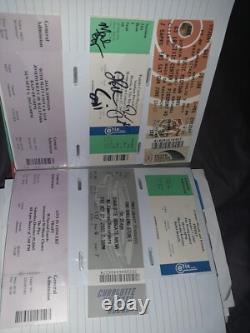 HUGE Lifetime Collection of Concert Ticket Stubs VIP AUTOGRAPHED Signed L@@K FS