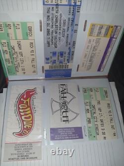 HUGE Lifetime Collection of Concert Ticket Stubs VIP AUTOGRAPHED Signed L@@K FS