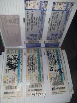 HUGE Lifetime Collection of Concert Ticket Stubs VIP AUTOGRAPHED Signed L@@K FS