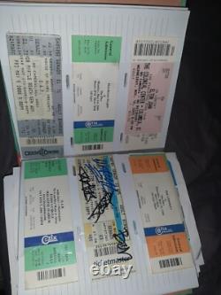 HUGE Lifetime Collection of Concert Ticket Stubs VIP AUTOGRAPHED Signed L@@K FS