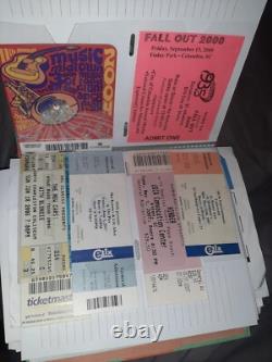 HUGE Lifetime Collection of Concert Ticket Stubs VIP AUTOGRAPHED Signed L@@K FS