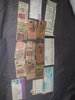 HUGE Lifetime Collection of Concert Ticket Stubs VIP AUTOGRAPHED Signed L@@K FS
