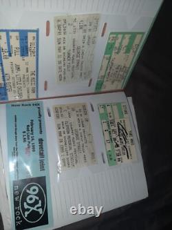 HUGE Lifetime Collection of Concert Ticket Stubs VIP AUTOGRAPHED Signed L@@K FS