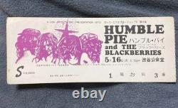 HUMBLE PIE 1972 Japan Concert Ticket Stub Vintage Rare
