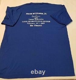 Hank Williams Jr. & Leon Everette Concert T-Shirt 1983 Lake Charles Civic Center