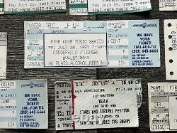 Hard Rock Hair Metal Ticket Stub 31pc Lot Collection MICHIGAN Area Concert Tour