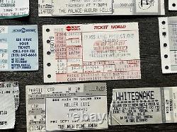 Hard Rock Hair Metal Ticket Stub 31pc Lot Collection MICHIGAN Area Concert Tour