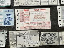 Hard Rock Hair Metal Ticket Stub 31pc Lot Collection MICHIGAN Area Concert Tour