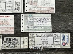 Hard Rock Hair Metal Ticket Stub 31pc Lot Collection MICHIGAN Area Concert Tour