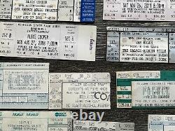 Hard Rock Hair Metal Ticket Stub 31pc Lot Collection MICHIGAN Area Concert Tour