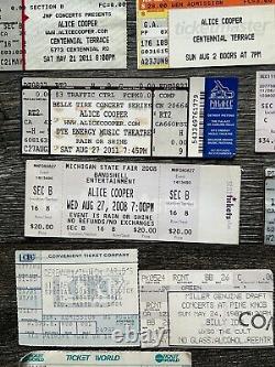 Hard Rock Hair Metal Ticket Stub 31pc Lot Collection MICHIGAN Area Concert Tour