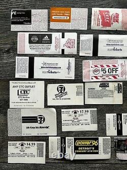 Hard Rock Hair Metal Ticket Stub 31pc Lot Collection MICHIGAN Area Concert Tour