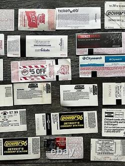 Hard Rock Hair Metal Ticket Stub 31pc Lot Collection MICHIGAN Area Concert Tour