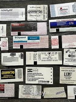 Hard Rock Hair Metal Ticket Stub 31pc Lot Collection MICHIGAN Area Concert Tour