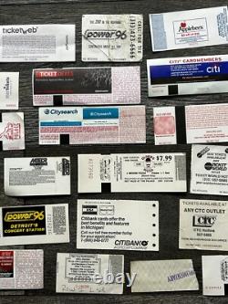 Hard Rock Hair Metal Ticket Stub 31pc Lot Collection MICHIGAN Area Concert Tour