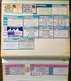 Huge Lot 120 Vintage and Rare Concert Ticket Stubs, Grateful Dead, The Band etc